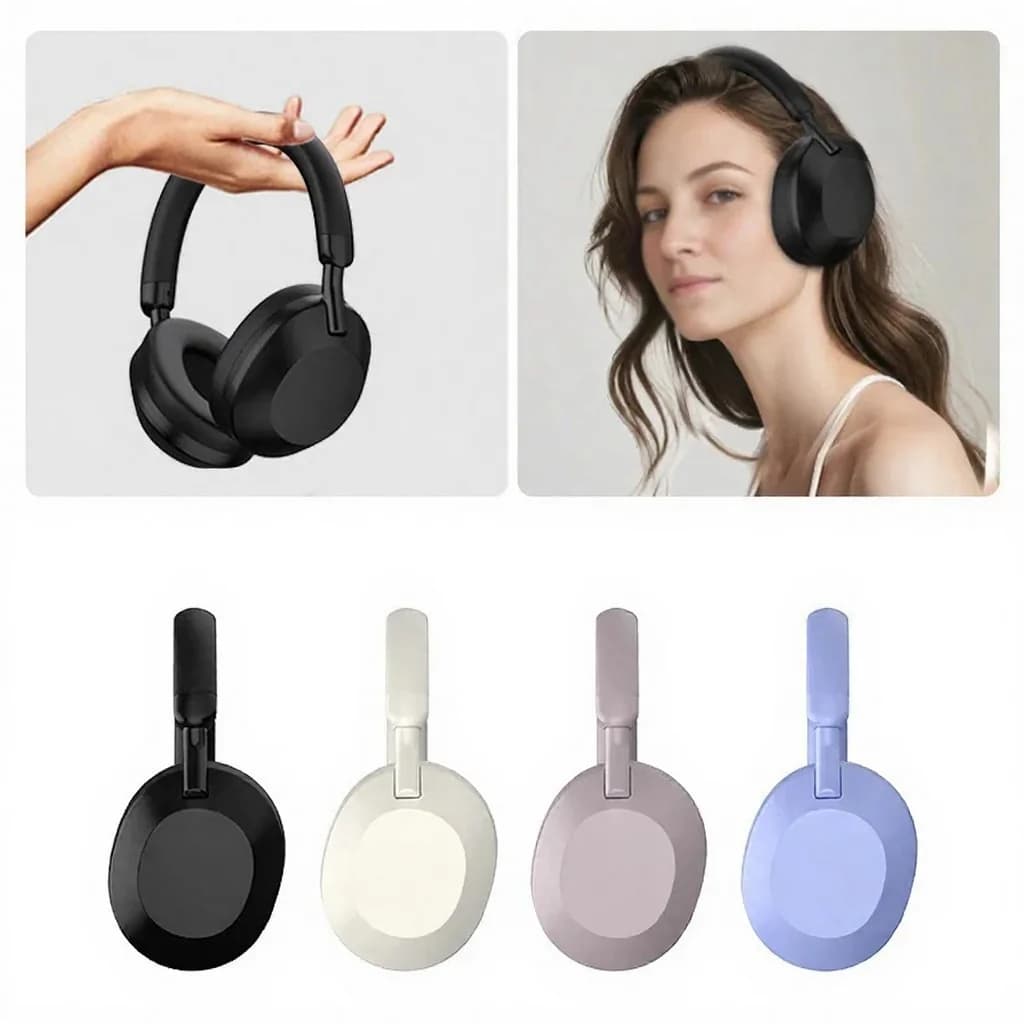 Bežične slušalice s aktivnim poništavanjem buke Bluetooth 5.4 preko uha