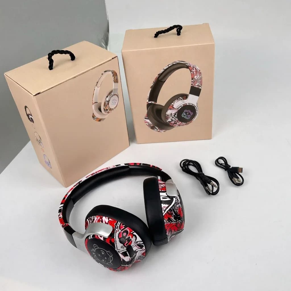 Graffiti Bluetooth slušalice s RGB svjetlima i mikrofonom