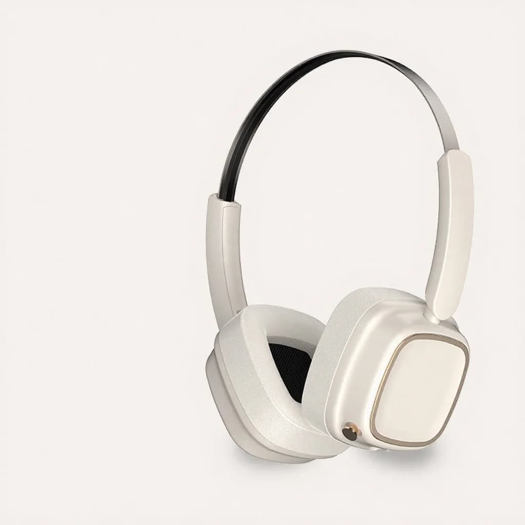 Retro bežične slušalice preko uha, Bluetooth 5.4, stereo bas