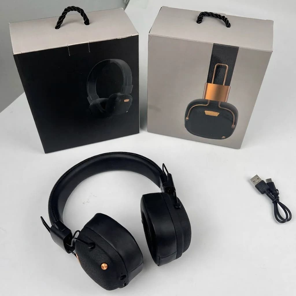 Retro nadušne Bluetooth slušalice s EQ načinima i sklopivim dizajnom