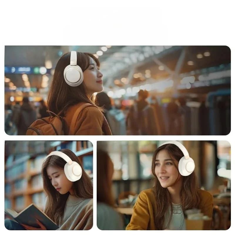 Bežične Bluetooth slušalice preko uha sa stereo zvukom i aktivnim poništavanjem buke