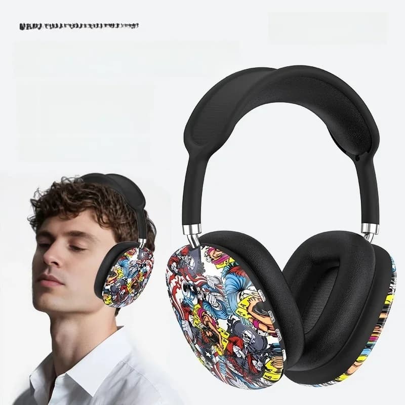 Graffiti Bluetooth slušalice preko uha s FM radiom i utorom za TF karticu