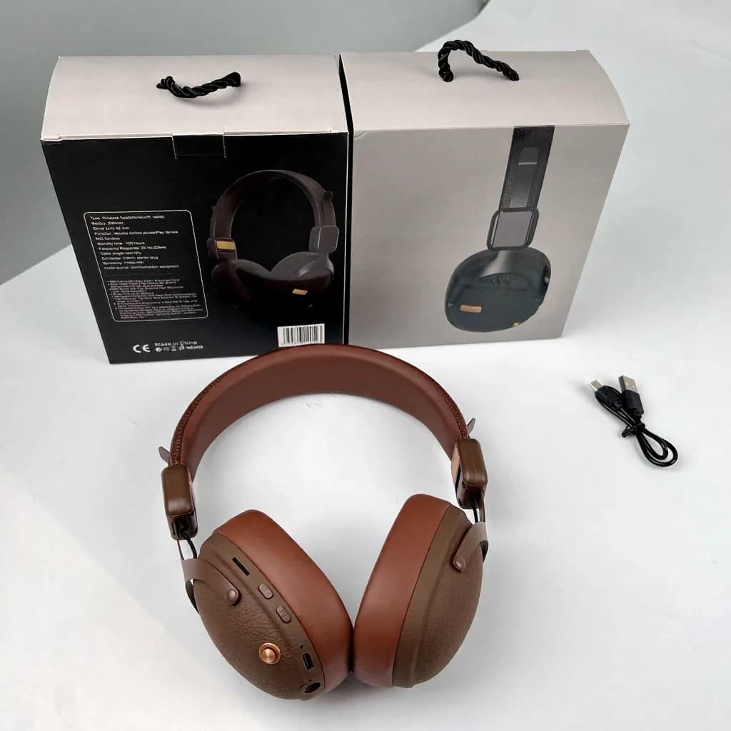 Retro bežične slušalice s Bluetoothom 5.4 i dugim vijekom trajanja baterije