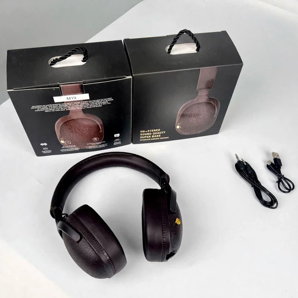 Retro navušne Bluetooth slušalice, bežični stereo headset s mikrofonom