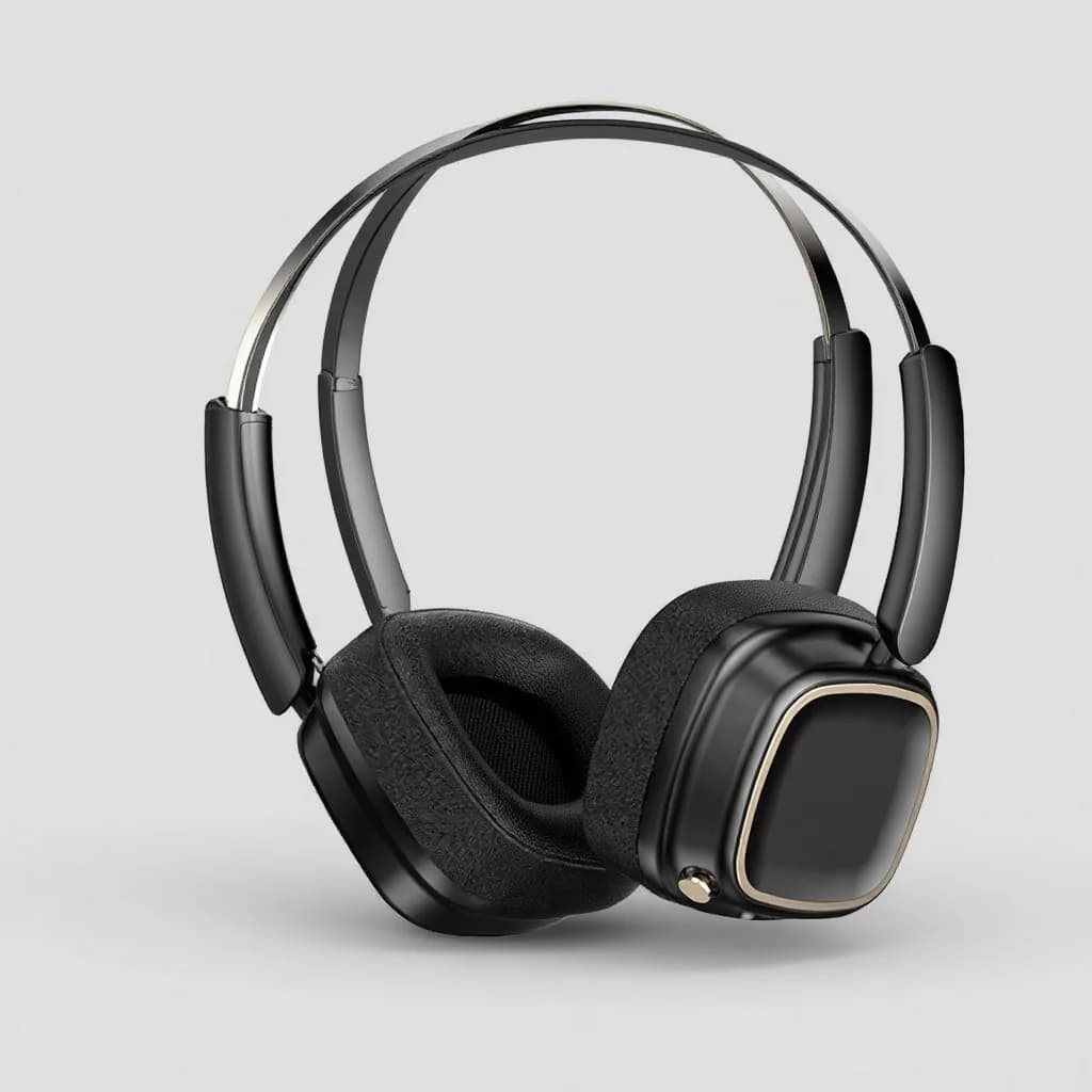 Retro bežične slušalice preko uha, Bluetooth 5.4, stereo bas