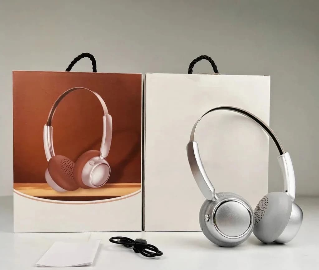 Retro bežične slušalice preko uha s FM radiom i Bluetoothom 5.4