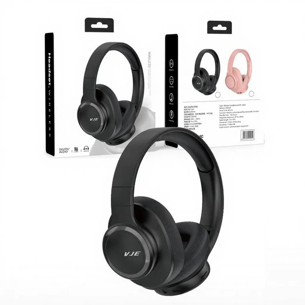 Bežične slušalice preko uha s dugotrajnom baterijom i Bluetoothom 5.4