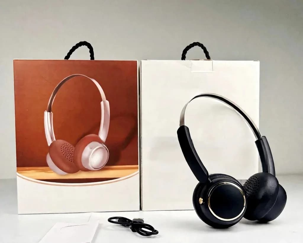 Retro bežične slušalice preko uha s FM radiom i Bluetoothom 5.4