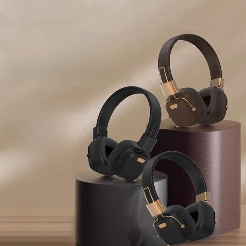 Retro nadušne Bluetooth slušalice s EQ načinima i sklopivim dizajnom