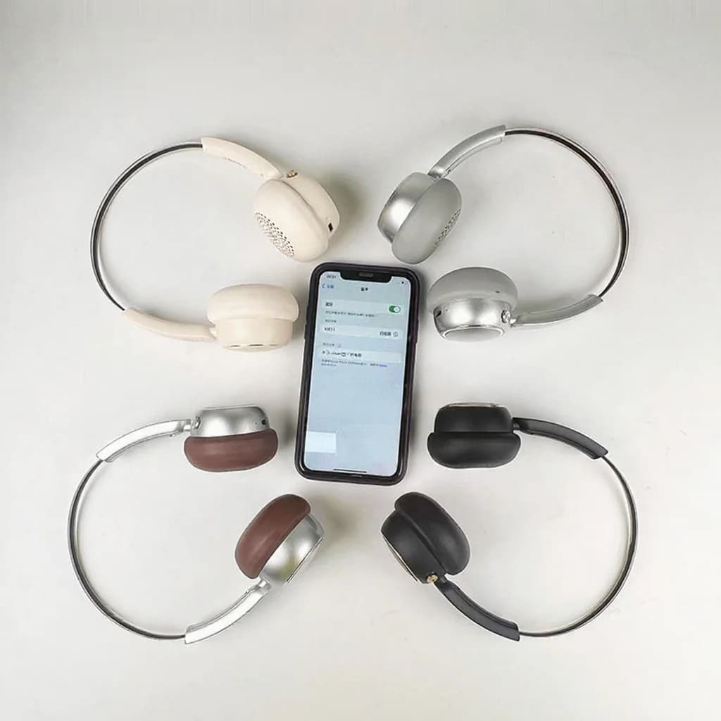 Retro bežične slušalice koje prekrivaju uši s FM radiom i Bluetoothom 5.4
