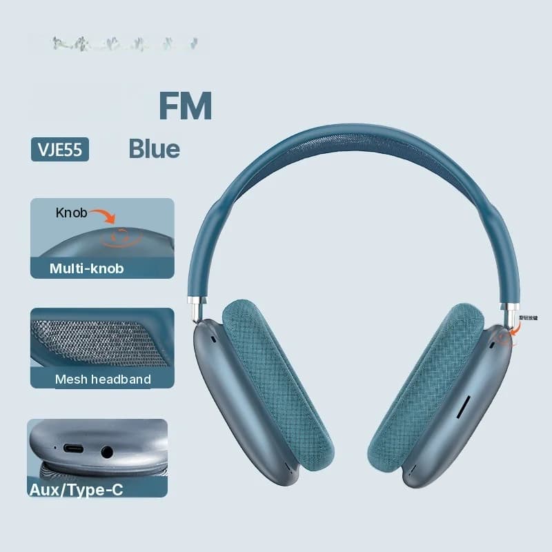 Bluetooth 5.4 navušne slušalice s rotacijskim gumbom i FM radijom