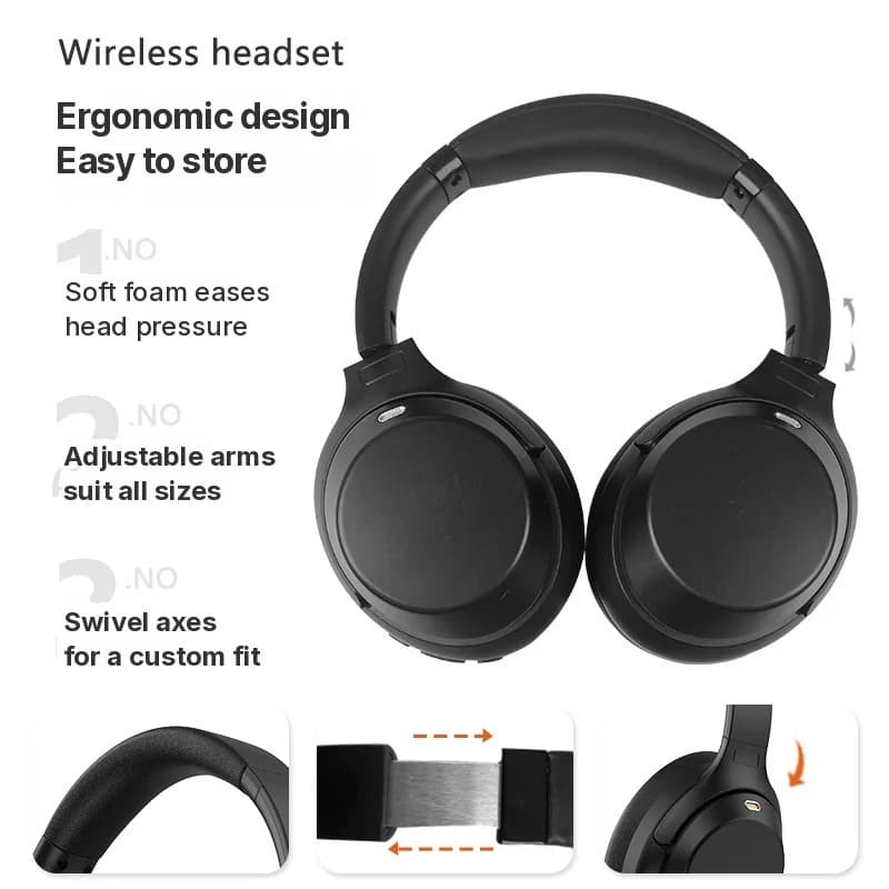 Bežične Bluetooth nadušne slušalice s aktivnim poništavanjem buke