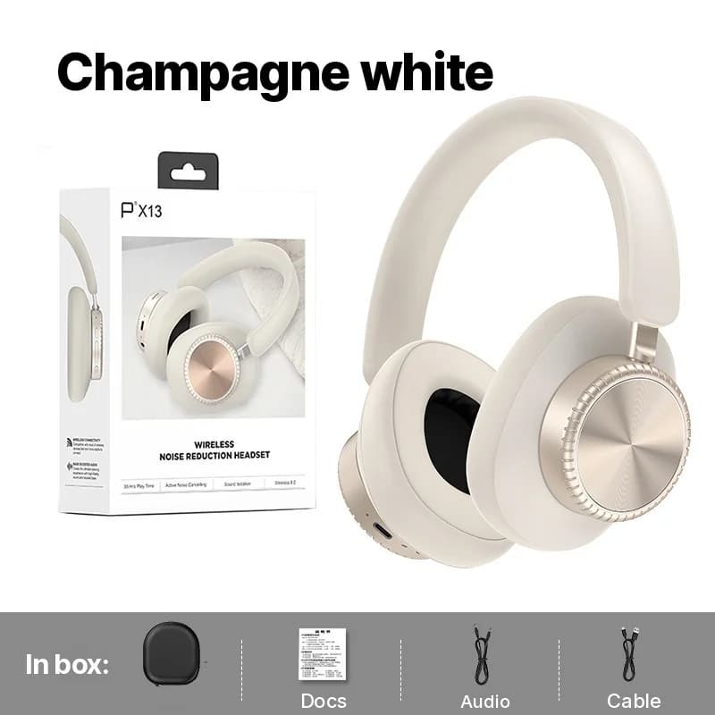 Bežične Bluetooth slušalice preko uha s poništavanjem buke i futrolom