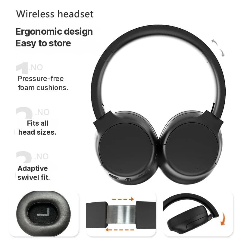 Bežične Bluetooth slušalice s aktivnim poništavanjem buke, preko uha, dugotrajna baterija