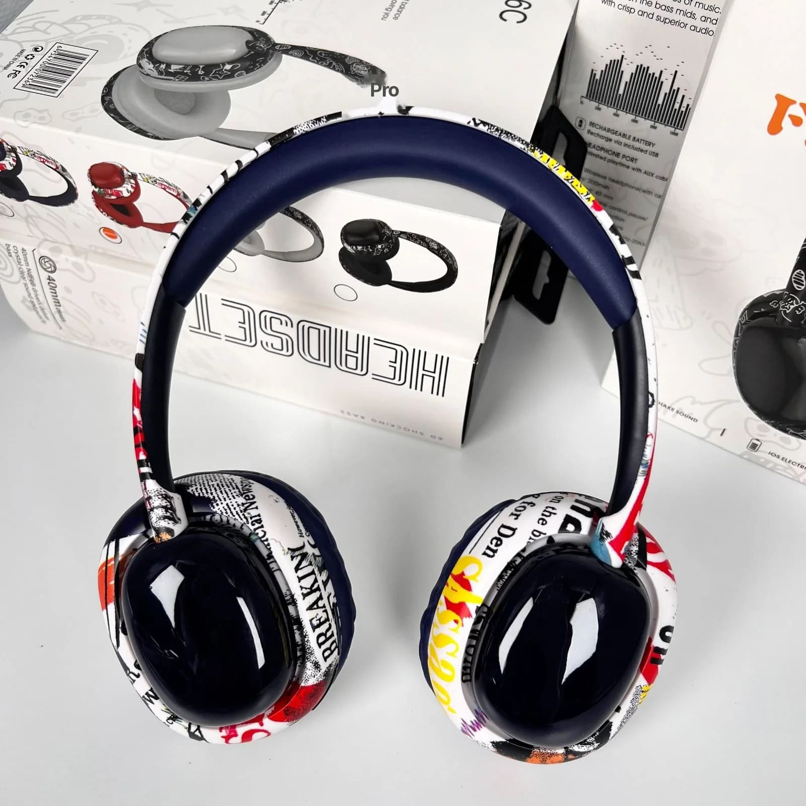 Bluetooth nadušne slušalice s dubokim basom i bežičnom povezivošću