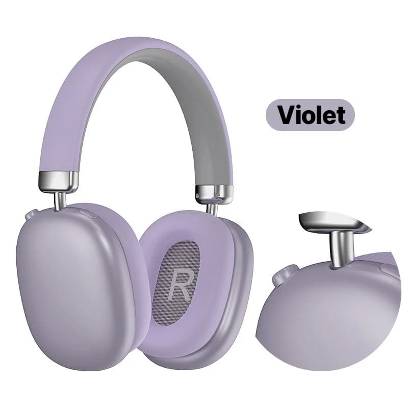 Bežične slušalice preko uha, Bluetooth 5.4, dugo trajanje baterije, sklopive