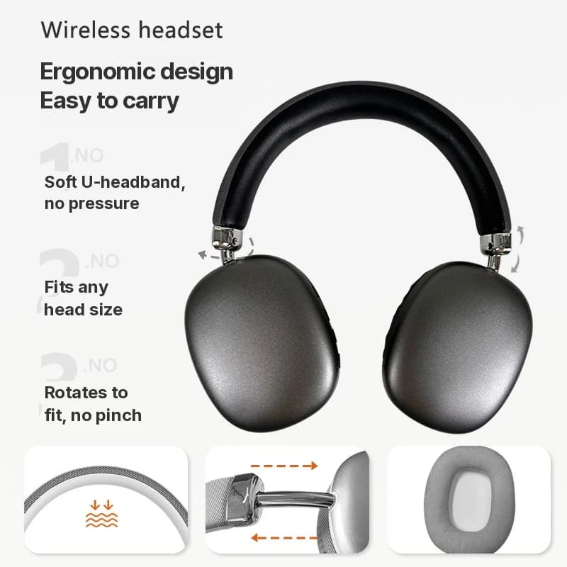 Bežične navušne slušalice s FM radijom i utorom za TF karticu
