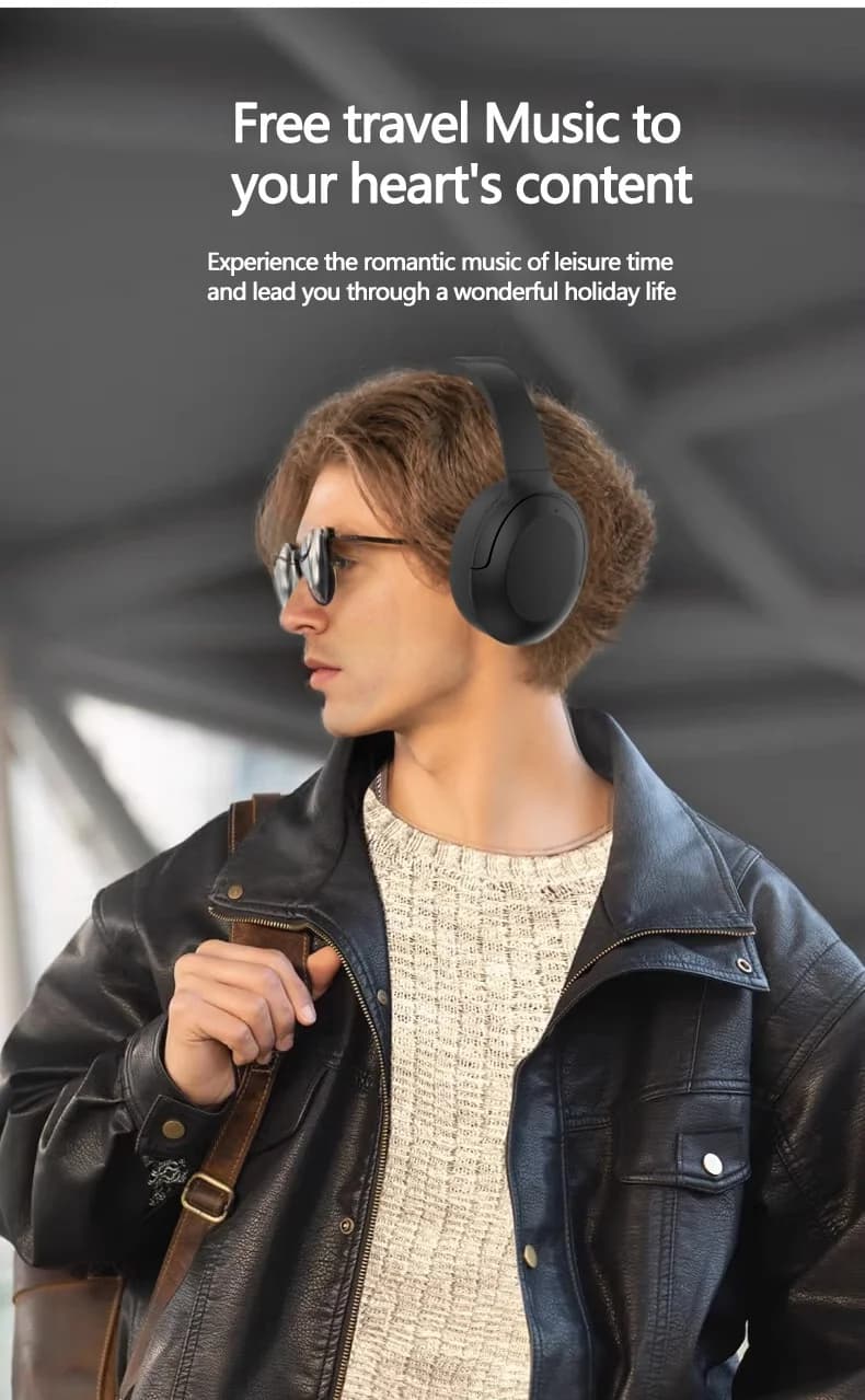 Bluetooth slušalice s aktivnim poništavanjem buke, nadušne, bežične 5.4
