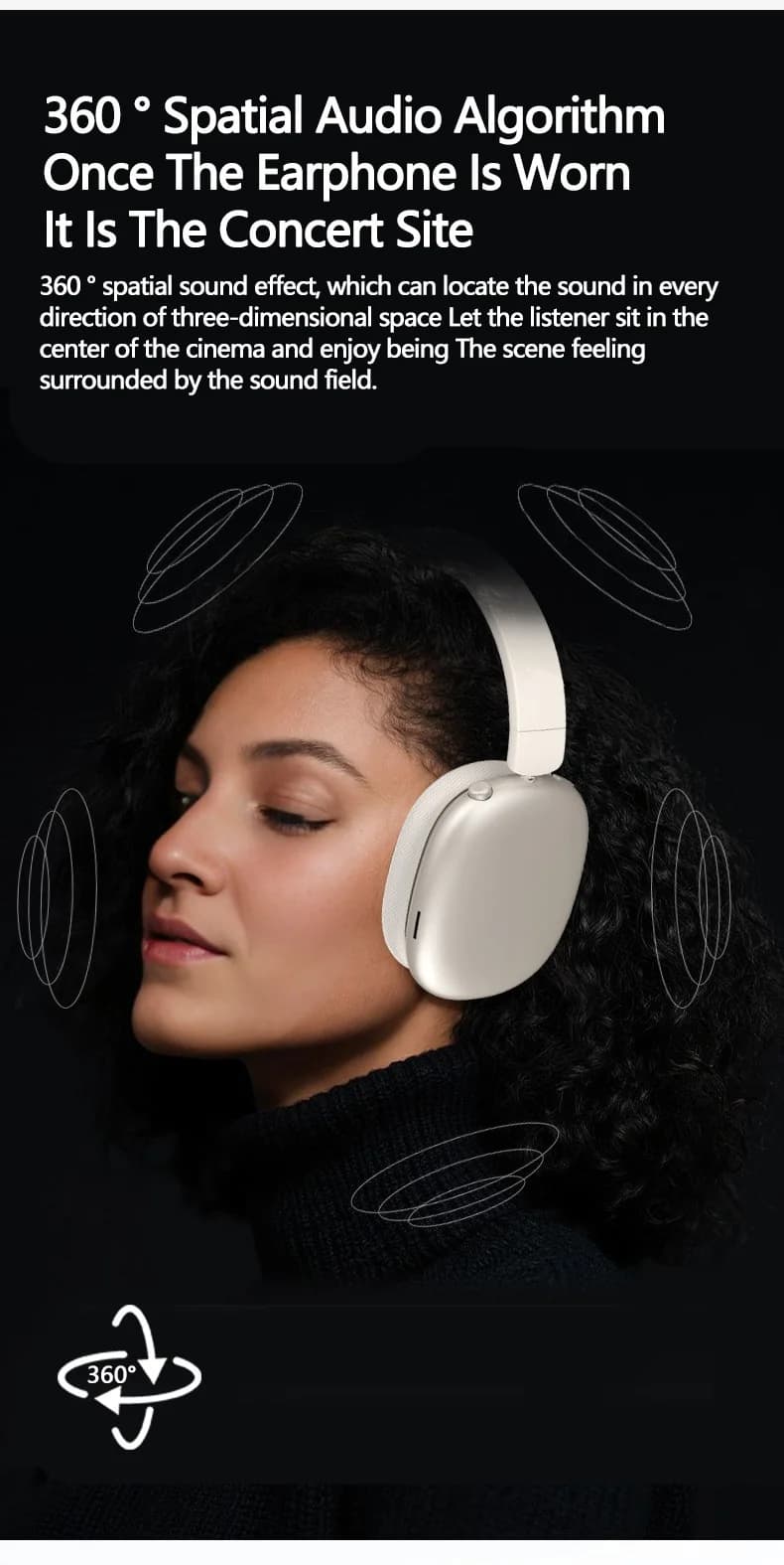 Bežične Bluetooth slušalice s aktivnim poništavanjem buke i mikrofonom