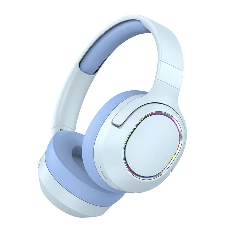 Bežične Bluetooth slušalice preko uha s LED svjetlima i FM radijom
