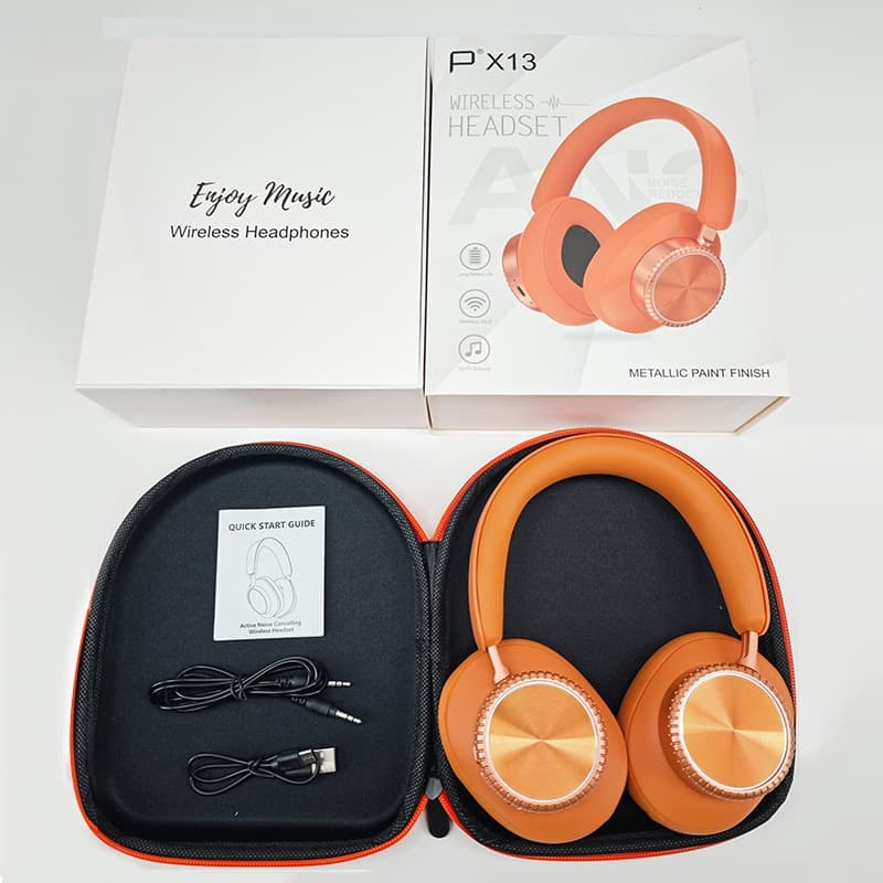 Bežične Bluetooth slušalice preko uha s poništavanjem buke i futrolom